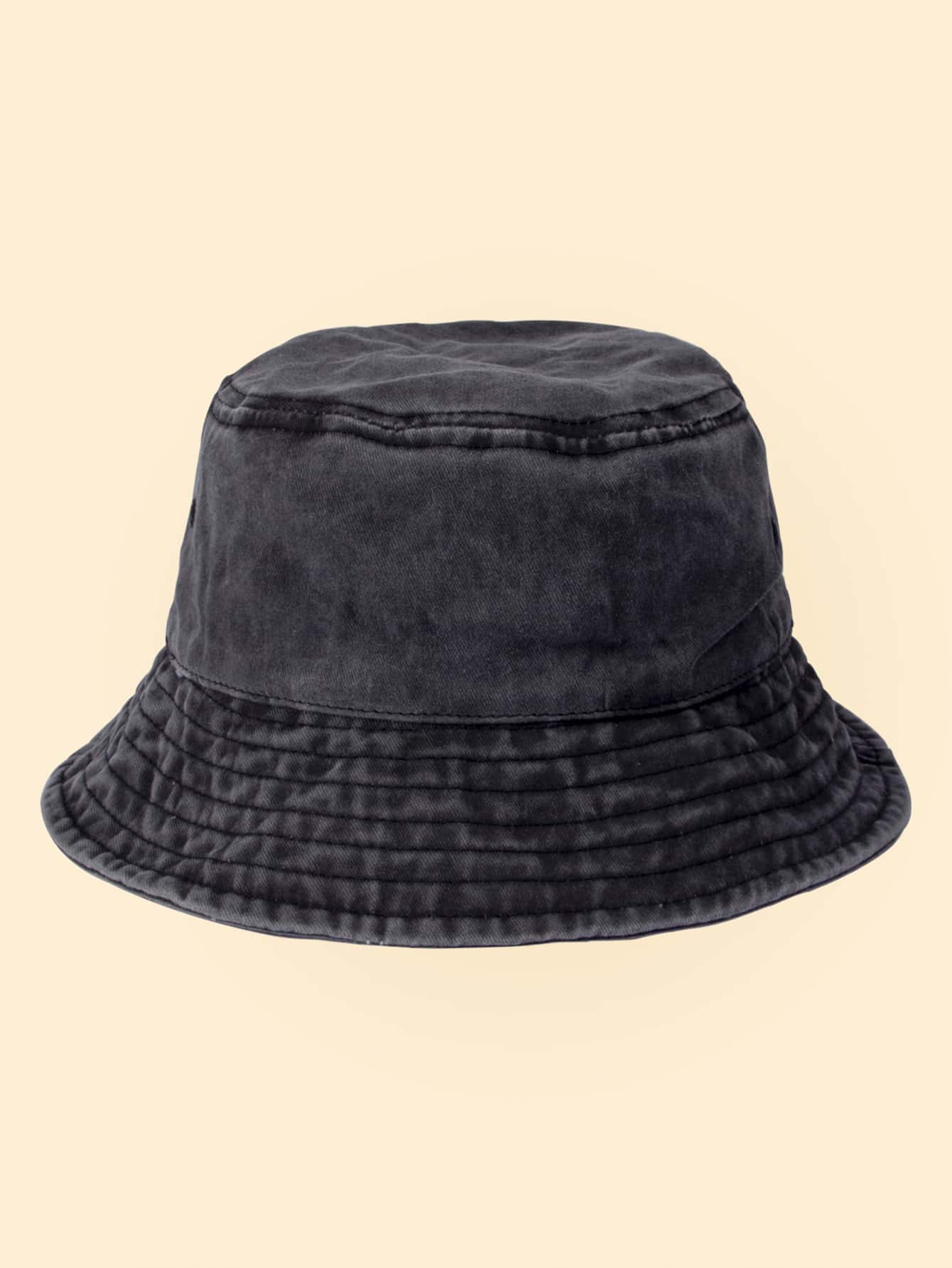 1pc Women Stylish Daily Leisure Solid Bucket Hat