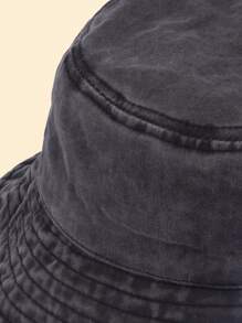 1pc Women Stylish Daily Leisure Solid Bucket Hat