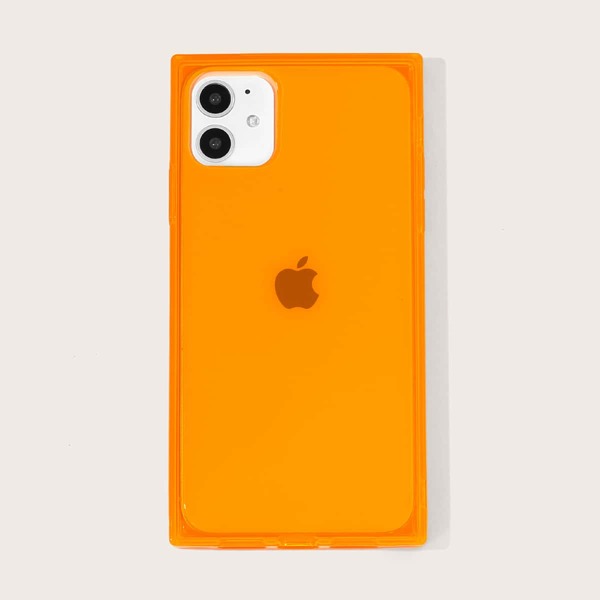 

Однотонный чехол для iPhone, Оранжевый прозрачный