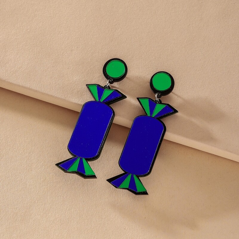 

Candy Charm Drop Earrings, Blue