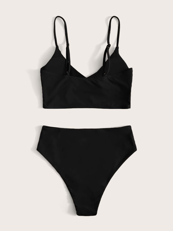 Adjustable Strap High Waisted Bikini Swimsuit SHEIN USA