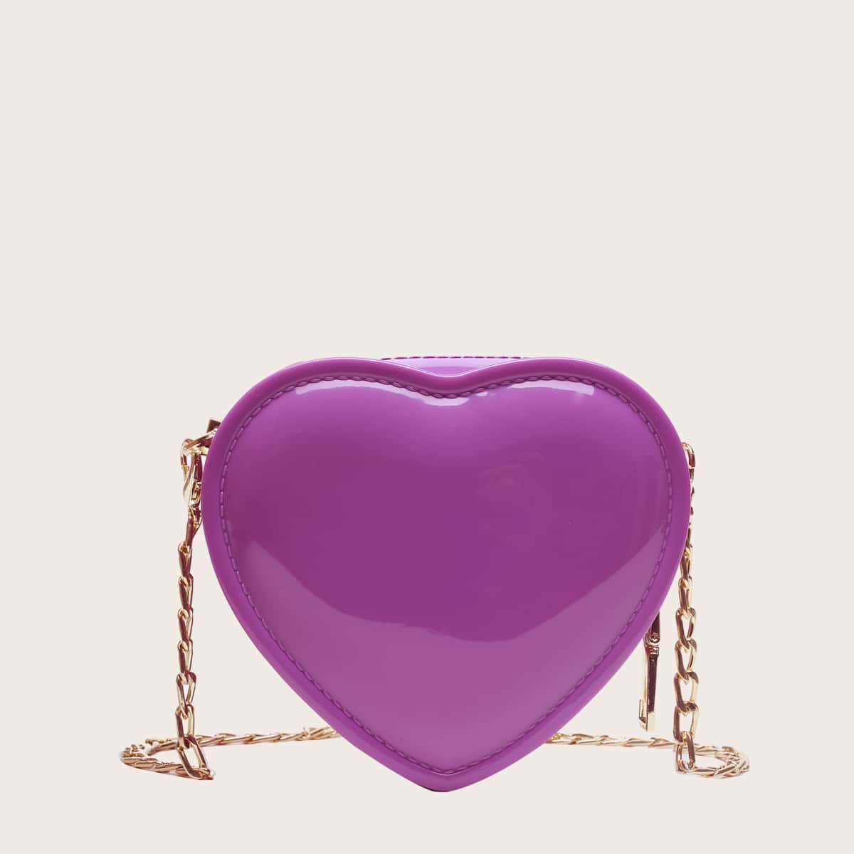 

Mini Heart Shaped Crossbody Bag, Purple
