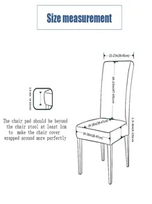 1pc Flower Print Stretchy Chair Slipcover, Polyester Dining Room Chair Slipcover For Home - White - View 6