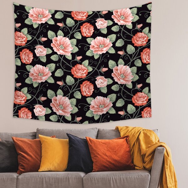 

Floral Pattern Tapestry, Multicolor