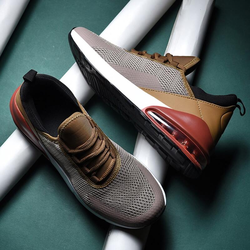 

Guys Lace-up Front Colorblock Sneakers, Khaki