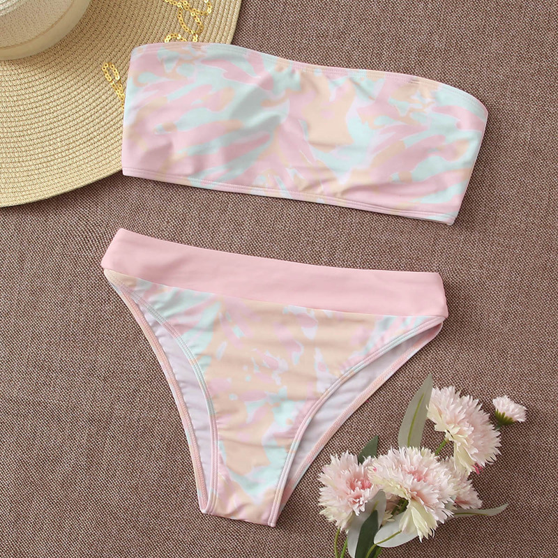

Tie Dye Halter Bikini Swimsuit, Multicolor