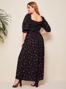 just female cherry maxi dress