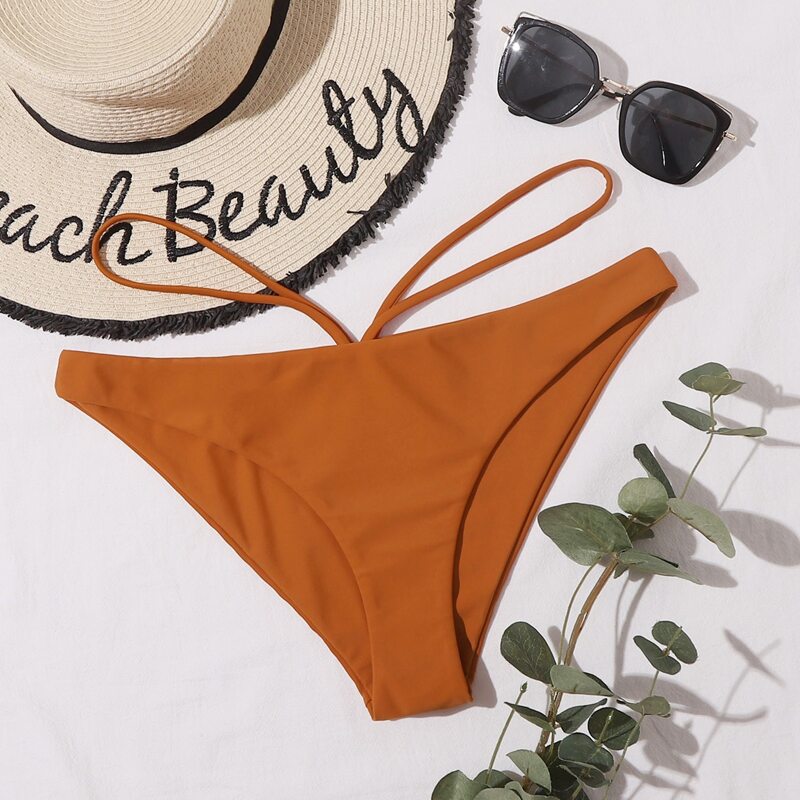 

Solid Bikini Panty, Burnt orange