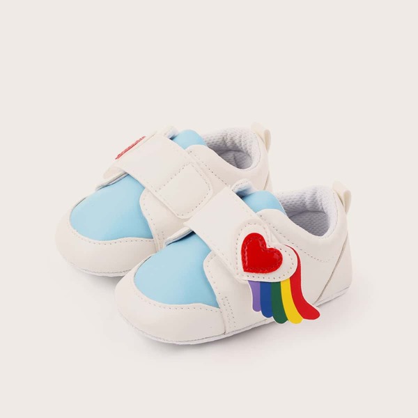 

Baby Girl Color-block Velcro Strap Sneakers, Blue