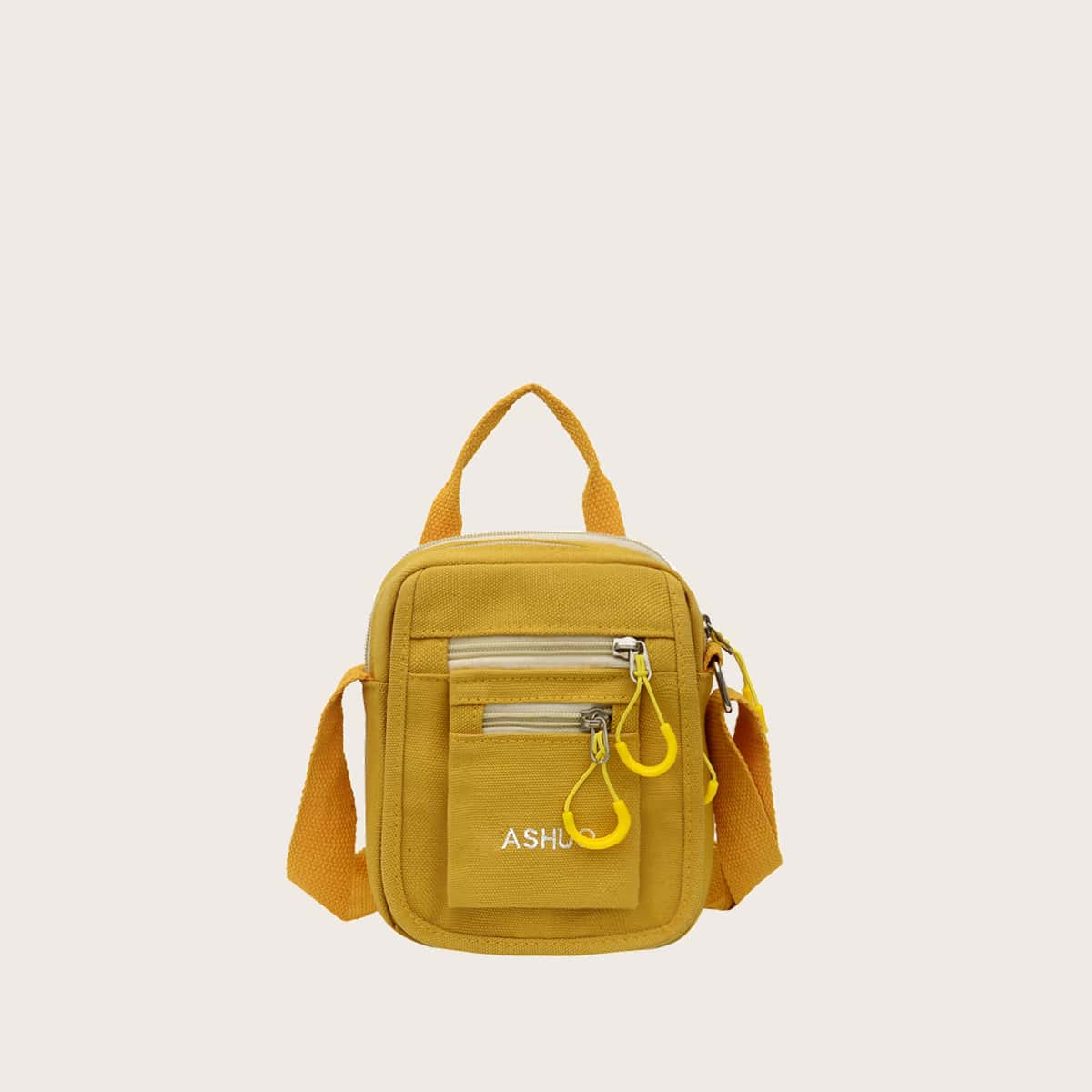 

Pocket Crossbody Bag, Yellow