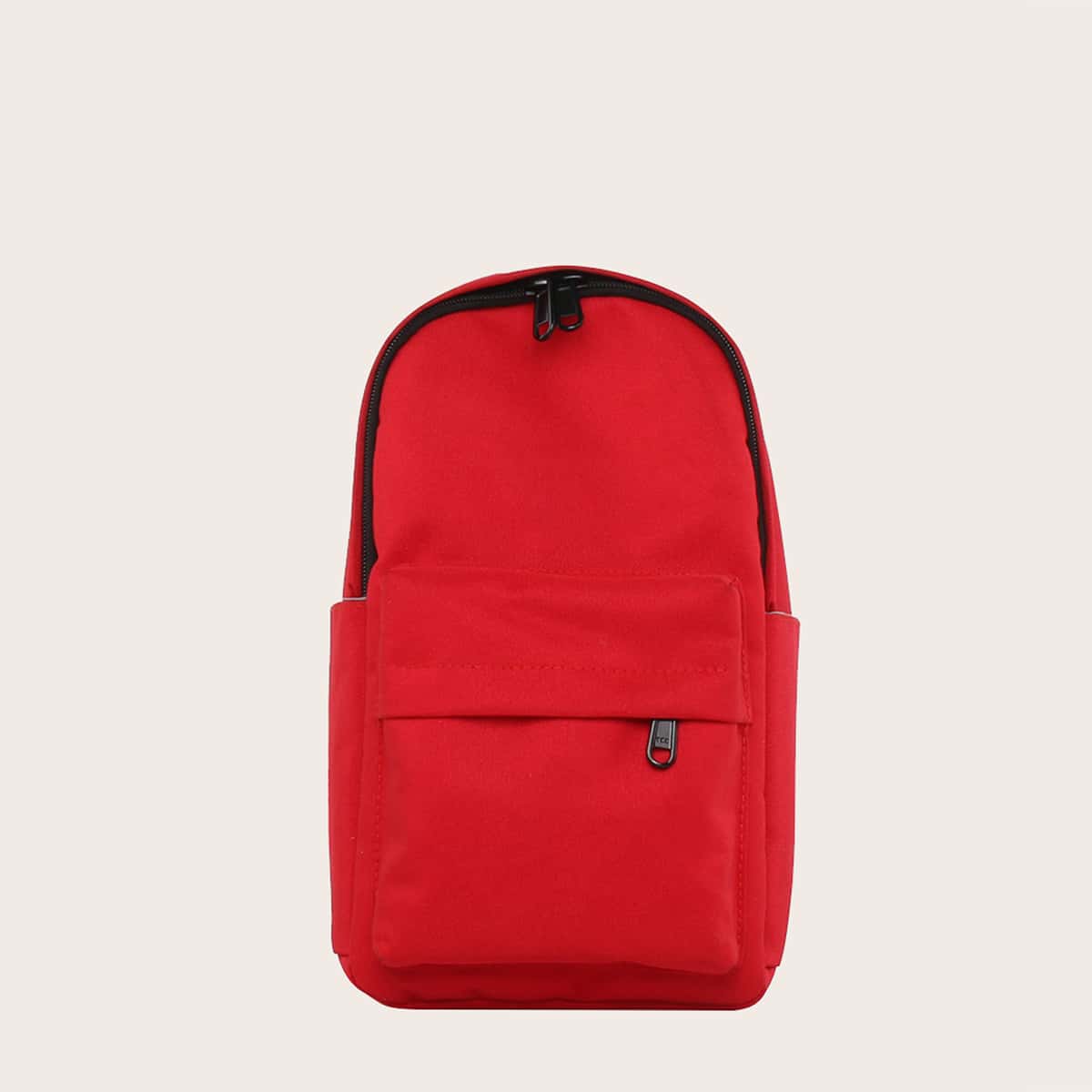 

Pocket Front Backpack, Red