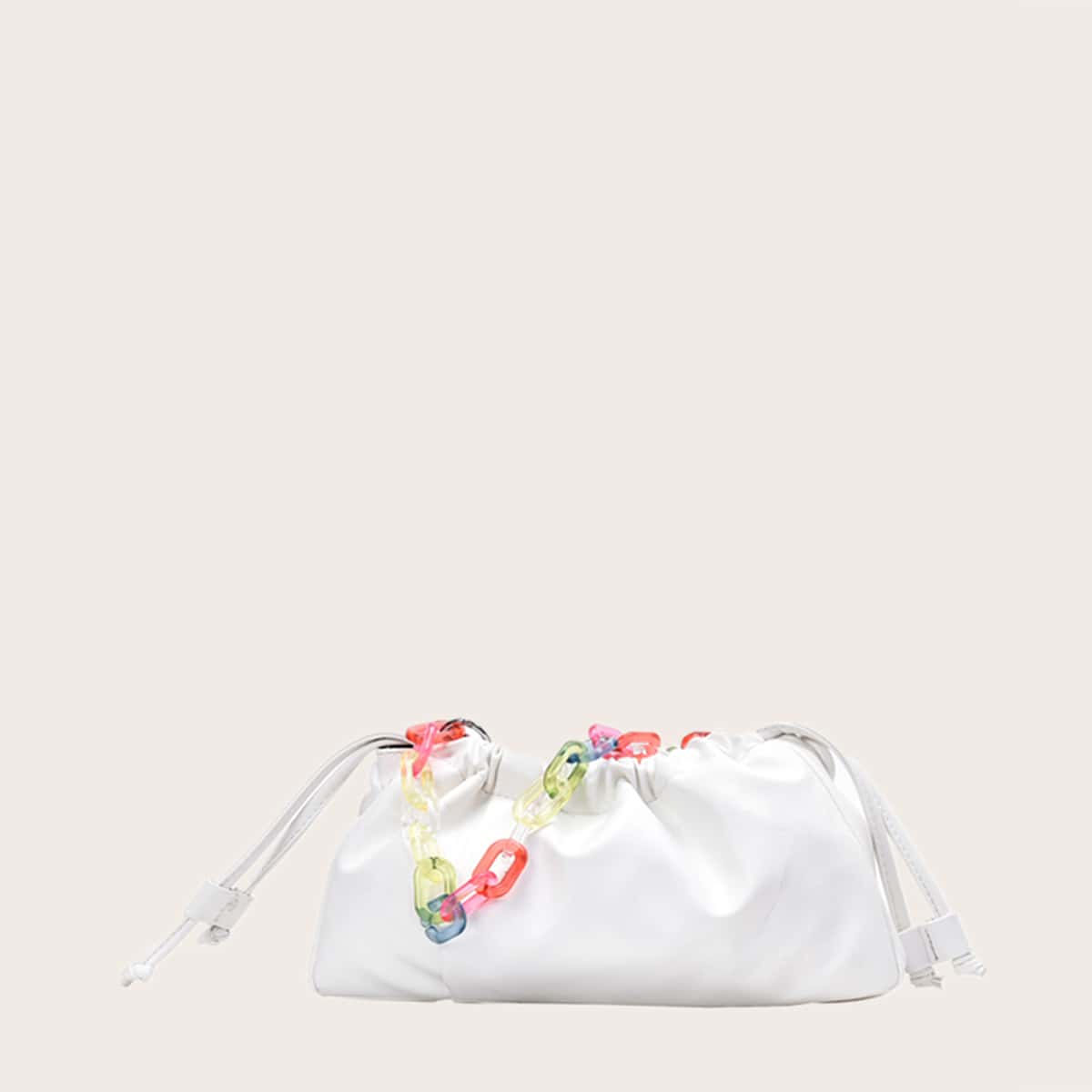 

Jelly Chain Cloud Bag, White
