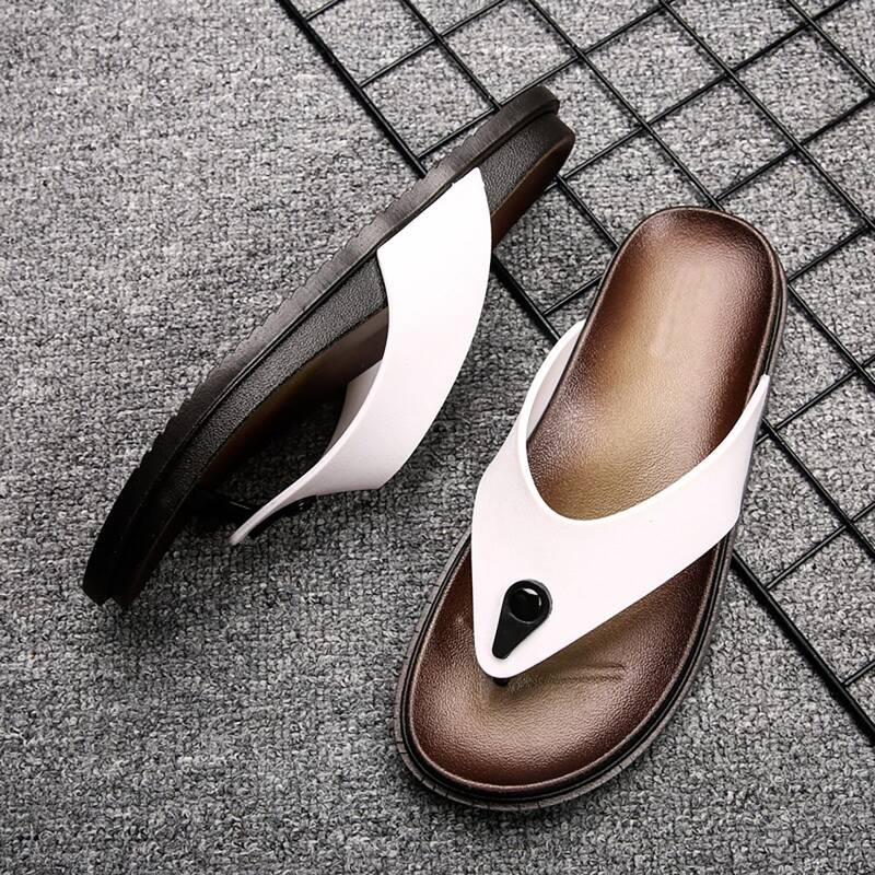 

Guys Wide Fit Flip Flops, White