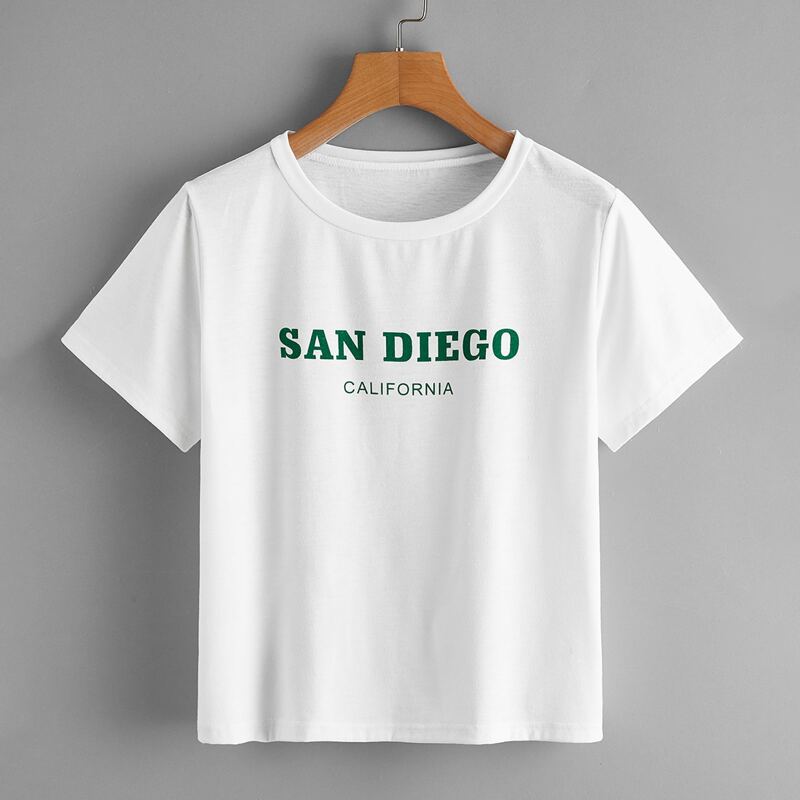 

Letter Graphic Tee, White