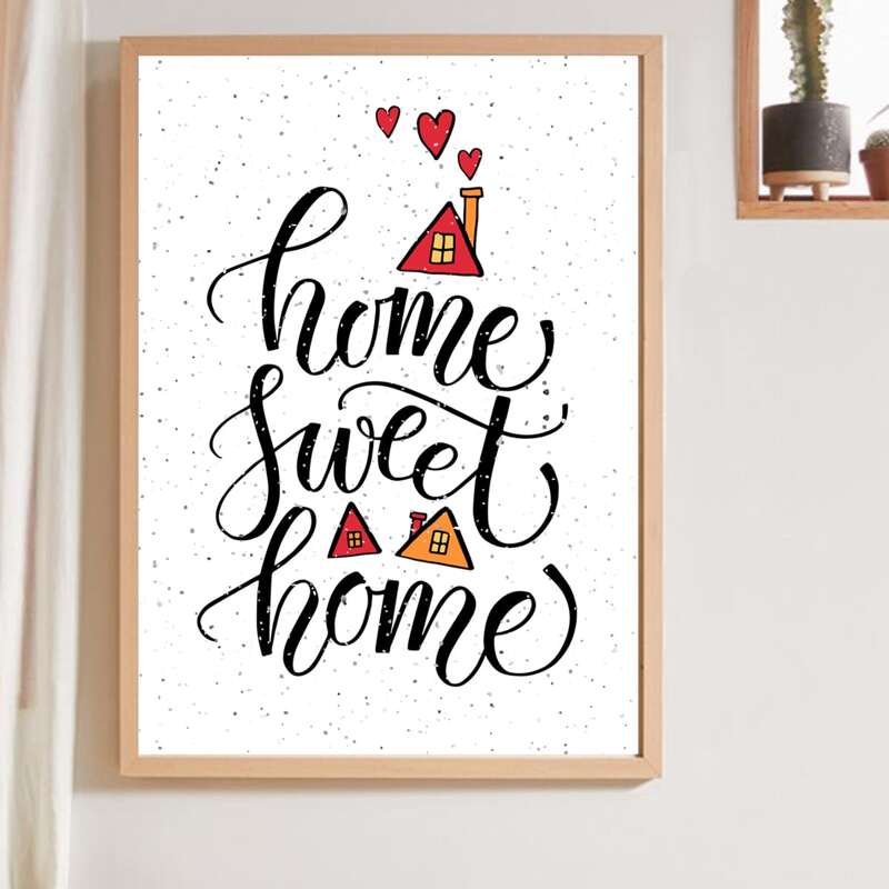 

1pc Slogan Graphic Wall Print Without Frame, Multicolor