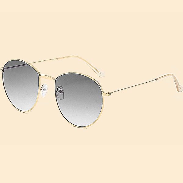 

Toddler Kids Round Frame Sunglasses, Grey