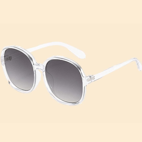 

Toddler Kids Transparent Frame Sunglasses, White
