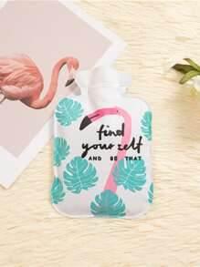 QYeah 1pc Rabbit Plush Water Injection Warm Water Bag, Water Filling Hot Water Bag For Travel, Winter Hand Warmer - Multicolor - View 8