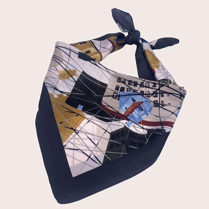 

Guys Painting Pattern Bandana, Blue