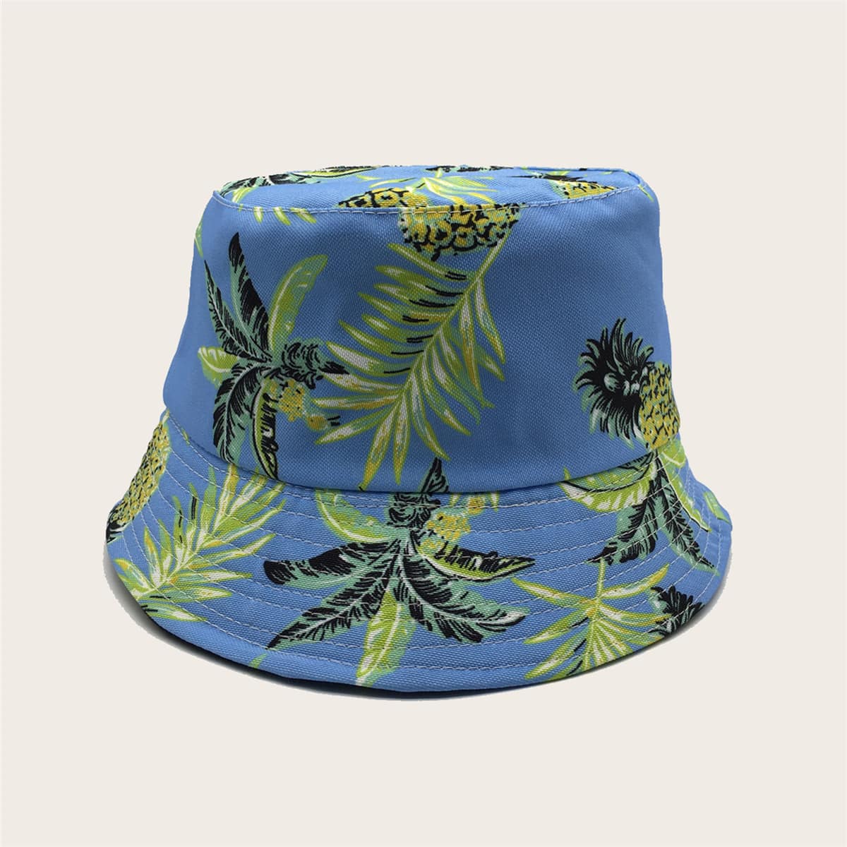 

Guys Pineapple Pattern Bucket Hat, Blue