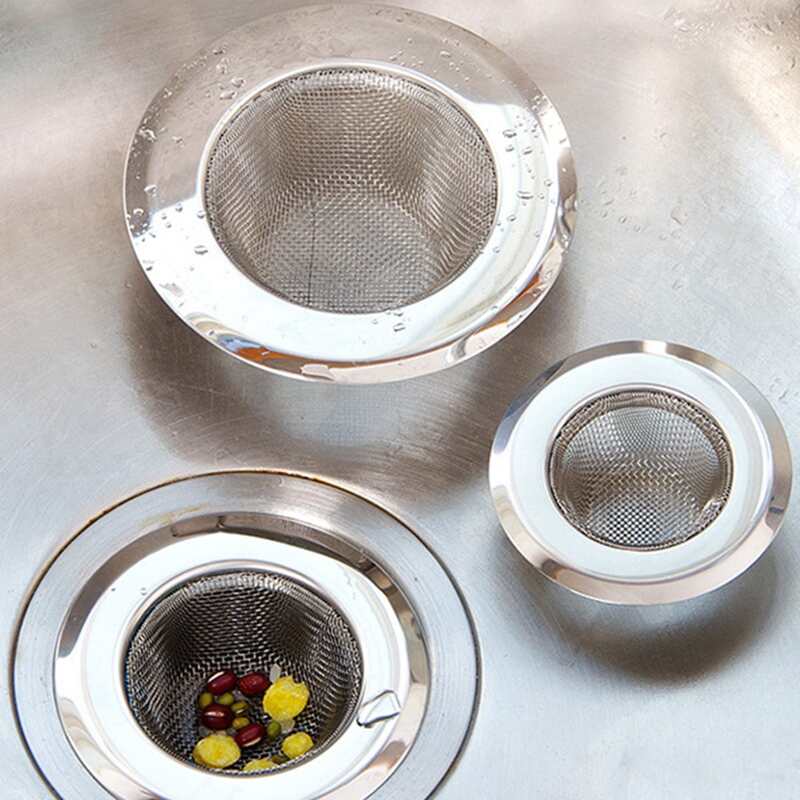 

1pc Stainless Steel Sink Filter, Silver