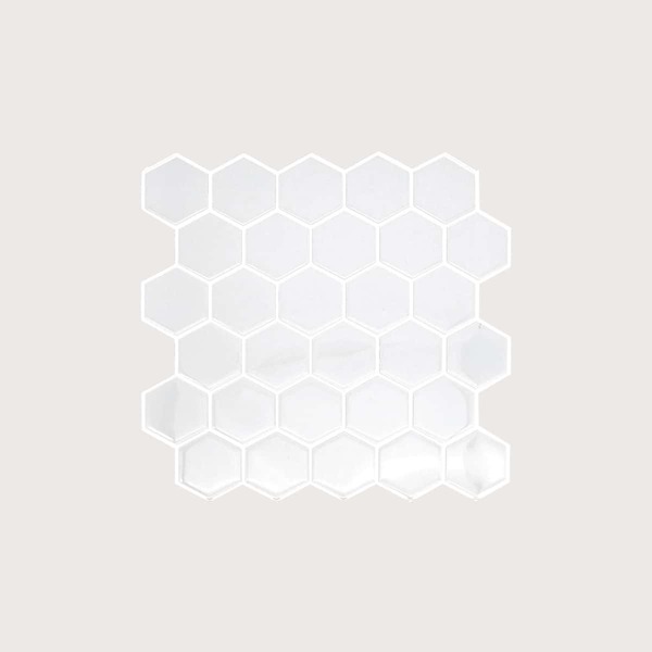

1pc Waterproof 3D Epoxy Wallpaper, White