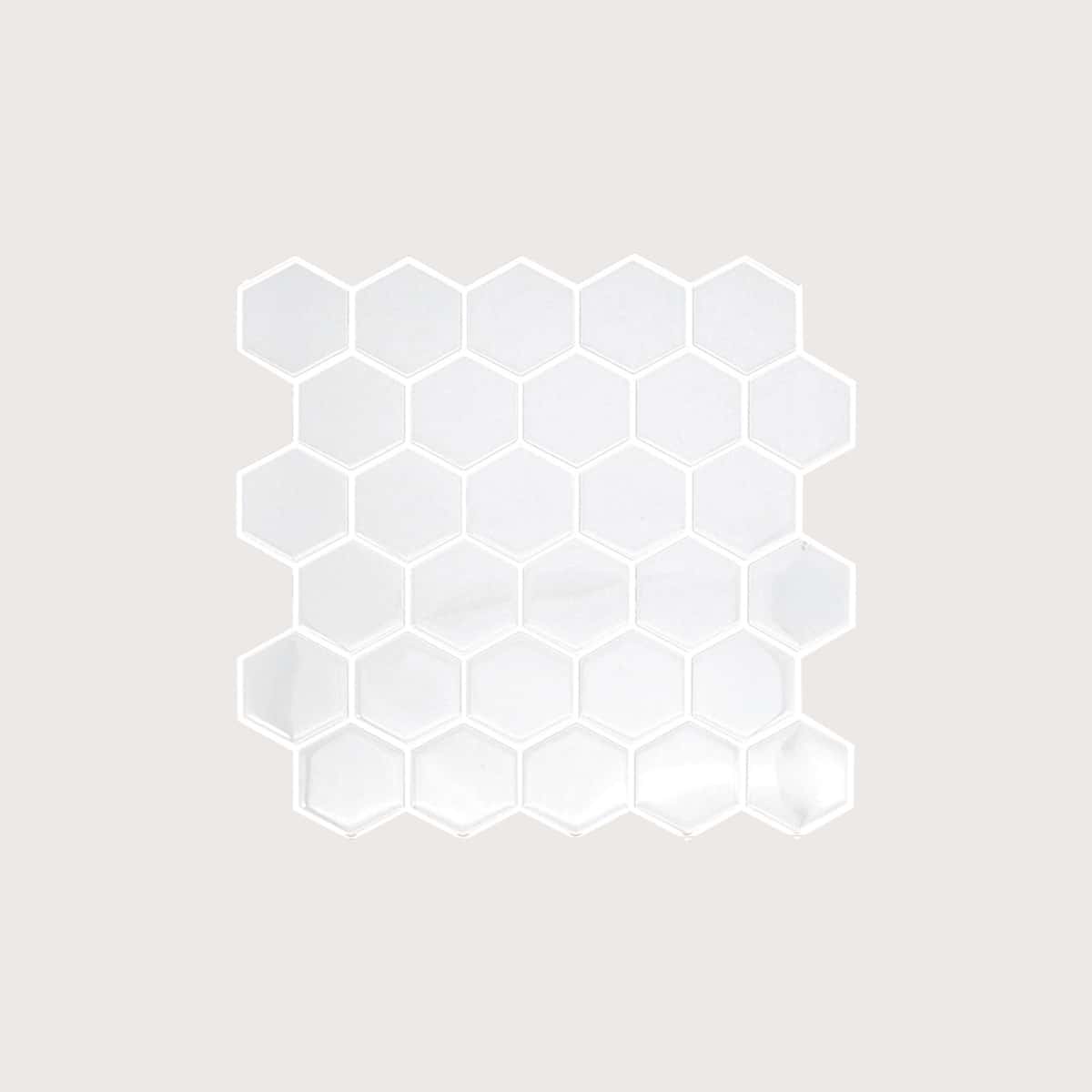 

1pc Waterproof 3D Epoxy Wallpaper, White