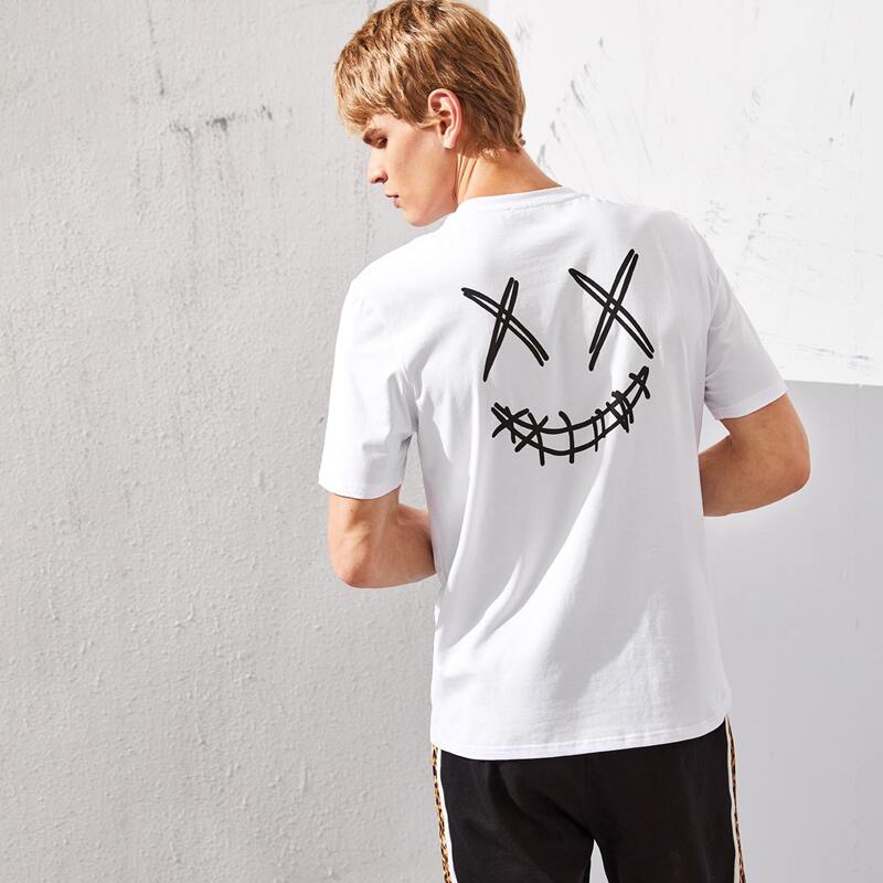 

Guys Cartoon Graphic Tee, White