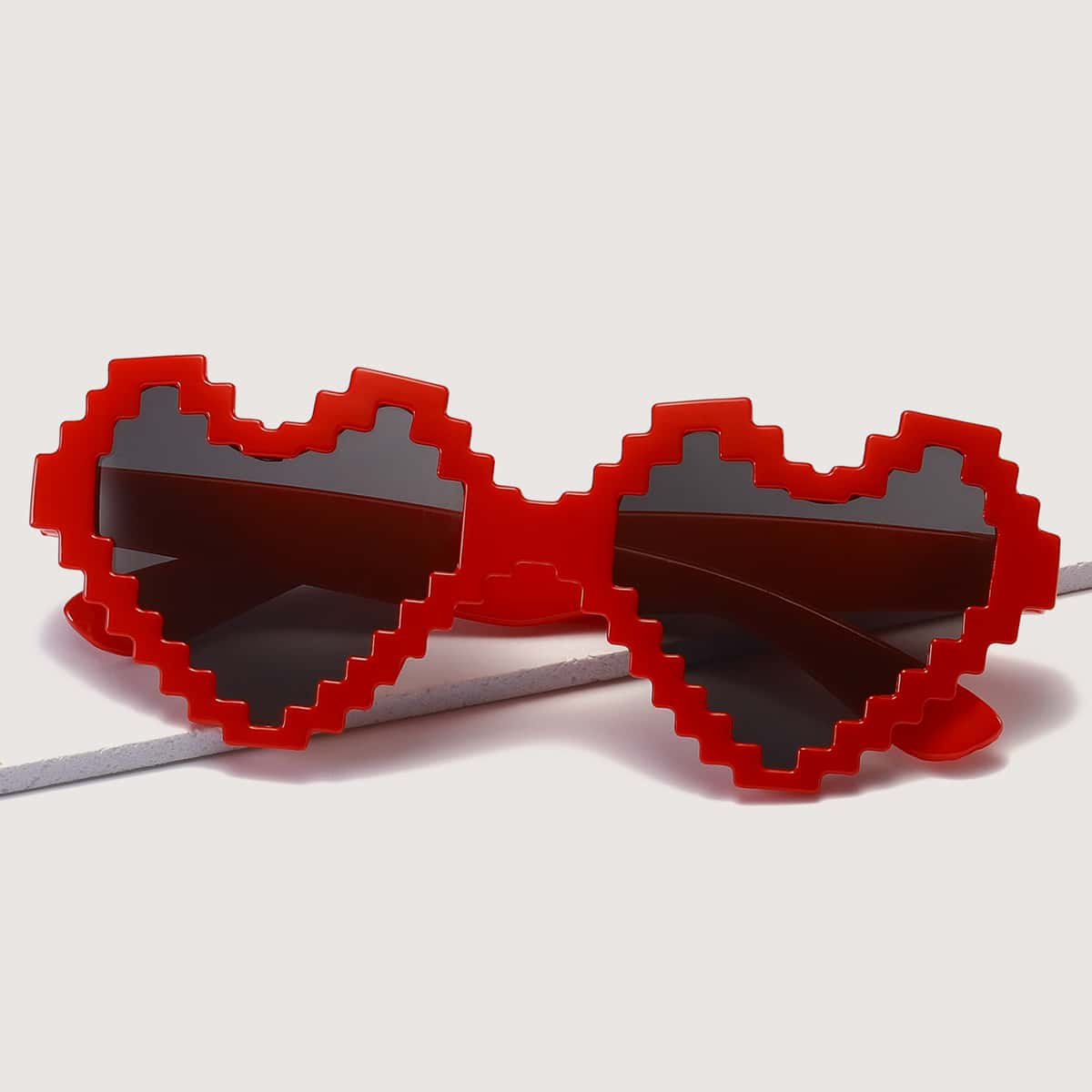 

Heart Frame Sunglasses, Red