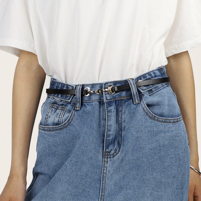 

Metal Buckle Belt, Black