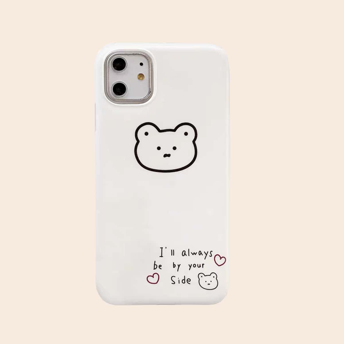 

Cartoon Graphic iPhone Case, White