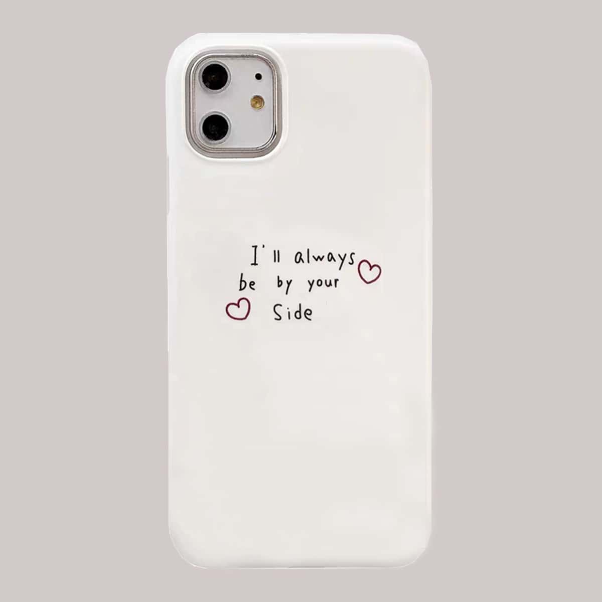 

Slogan Graphic iPhone Case, White