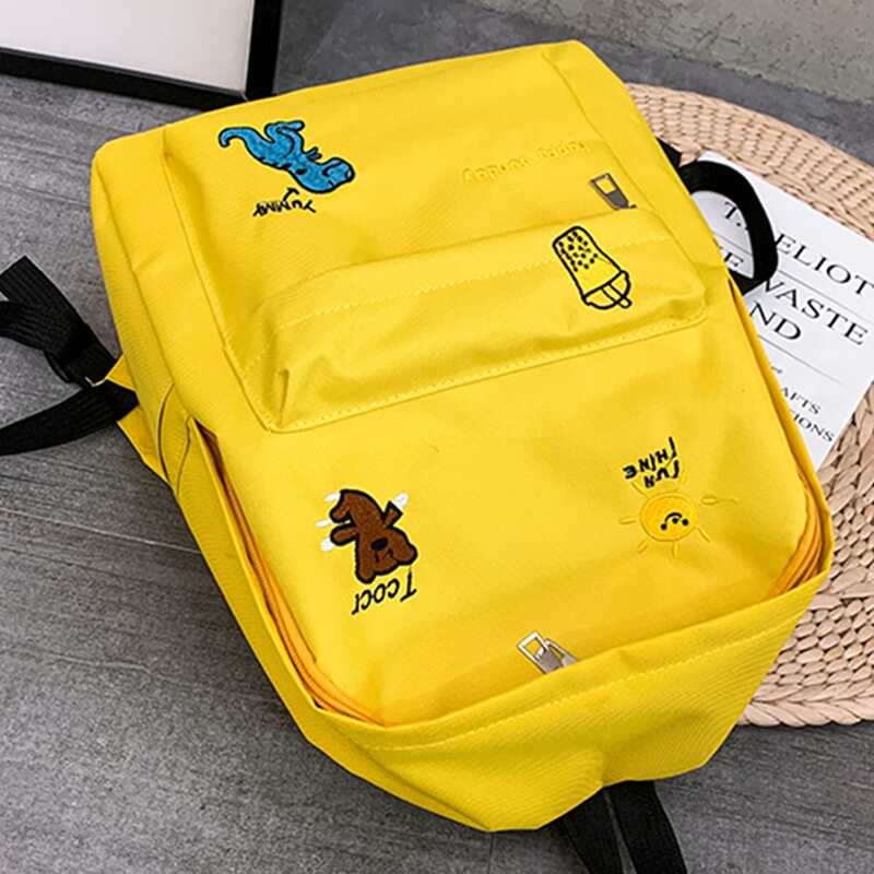 

Cartoon Pocket Backpack, Yellow