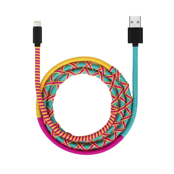 

Colorblock Phone Data Line, Multicolor