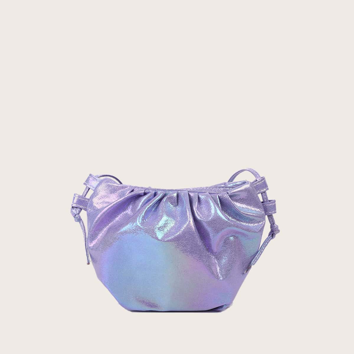 

Metallic Cloud Bag, Purple