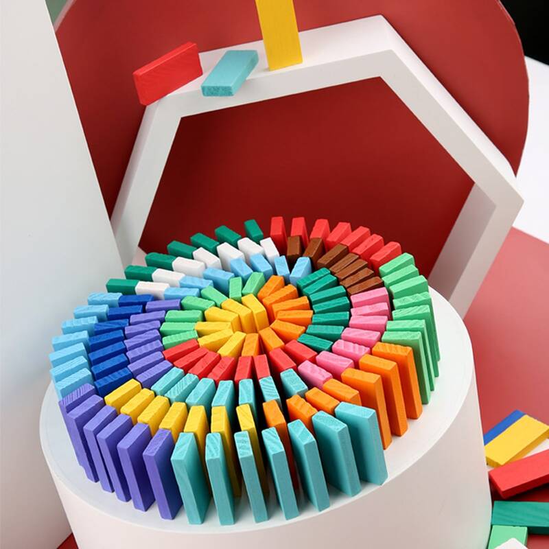 

120pcs Random Domino Game, Multicolor