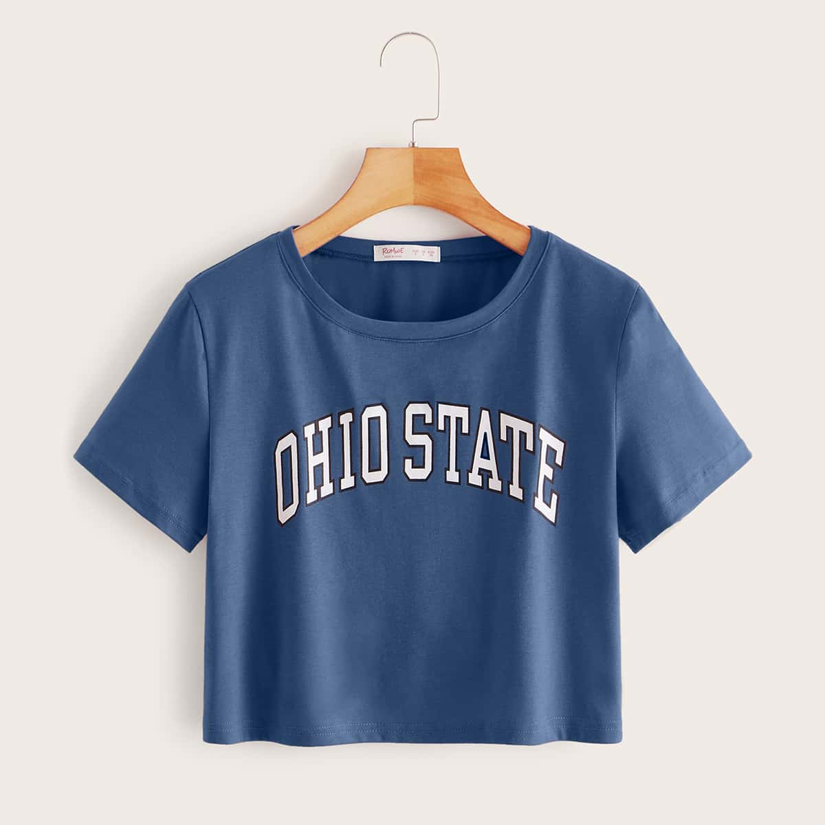 

Letter Graphic Tee, Blue