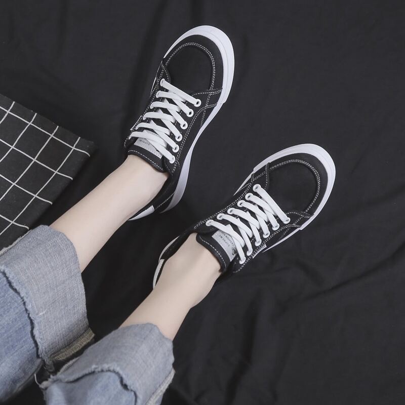 

Lace-up Front Sneakers, Black