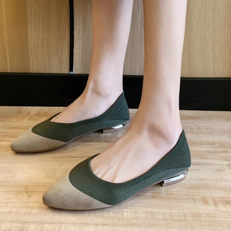

Colorblock Knit Ballet Flats, Multicolor