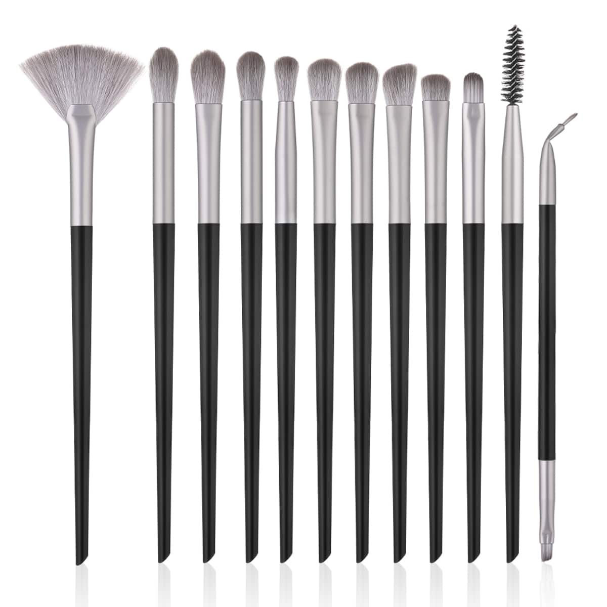 

12pcs Eye Makeup Brush Set, Black