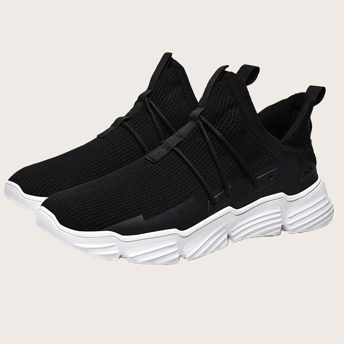 

Guys Low Top Slip On Sneakers, Black
