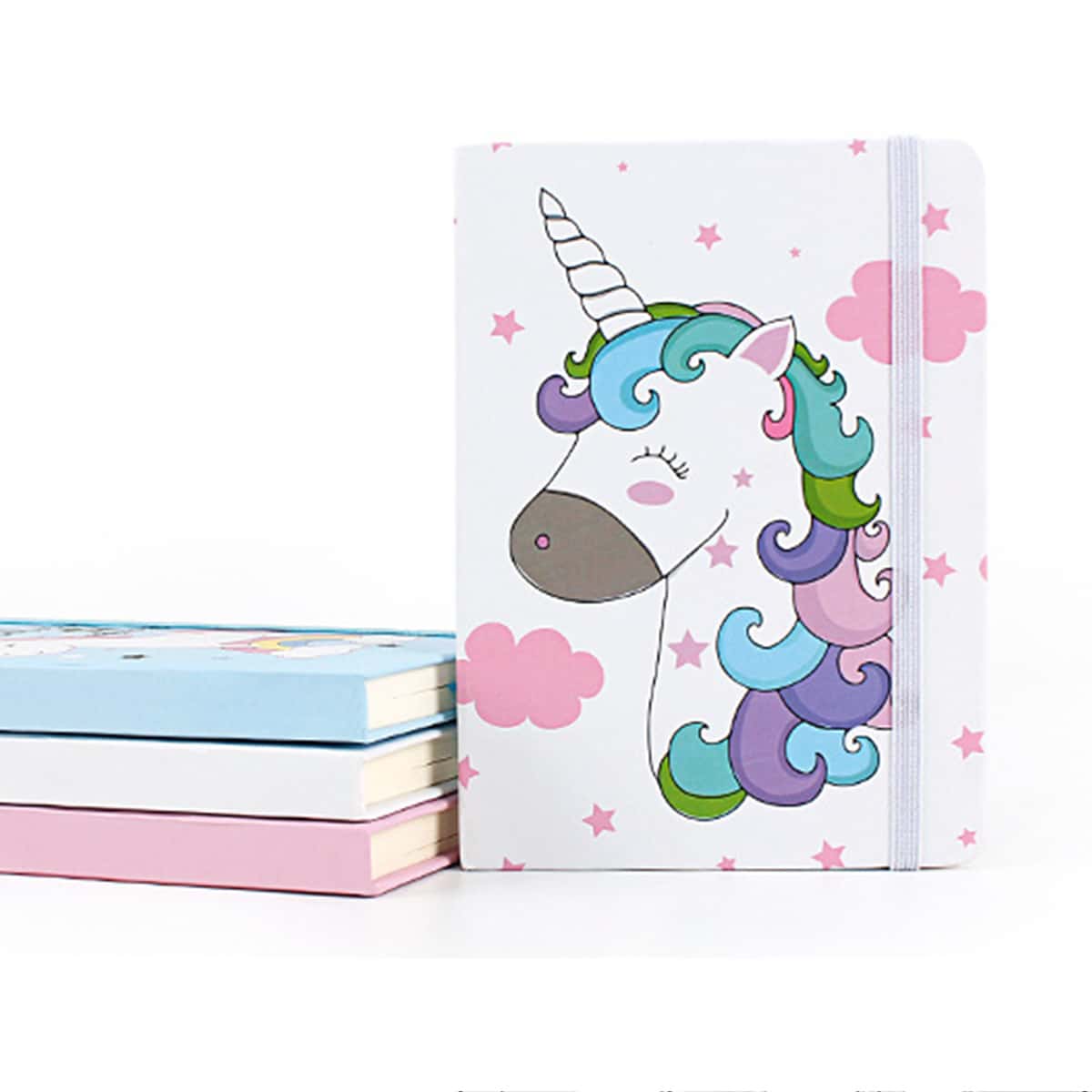 

1pc Unicorn Print Random Notebook, Multicolor