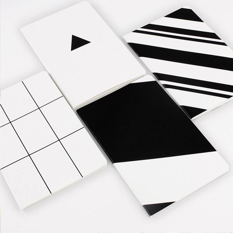 

1pc Color Block Random Notebook, White