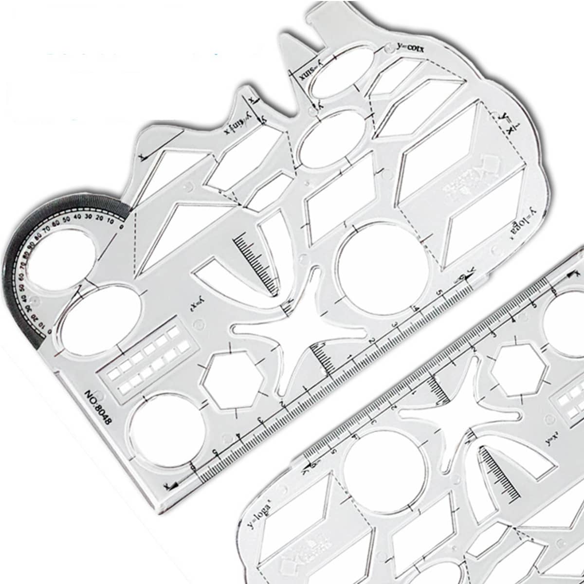 

1pc Multifunction Clear Ruler