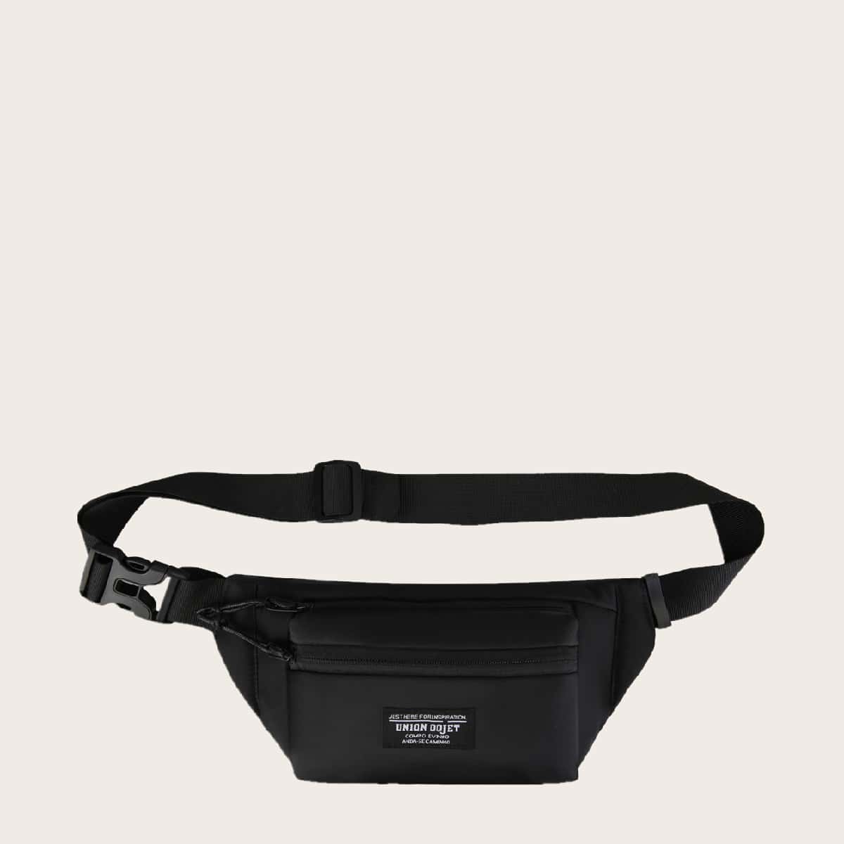 

Guys Pocket Front Fanny Pack, Black