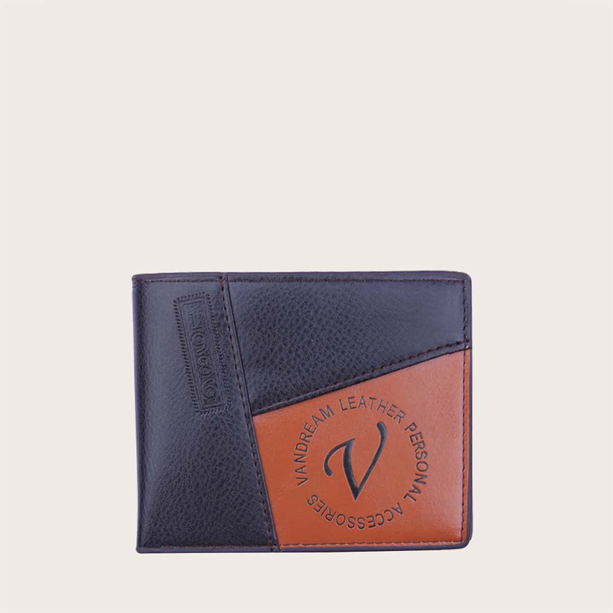 

Guys Colorblock Fold Over Purse, Black