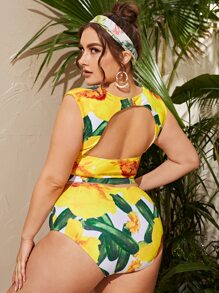 Swim Vcay Plus Size 3 gói Bộ Bikini Nội Y In Hình Rau Củ Đi Biển Mùa Hè - Nhiều màu - Xem 2