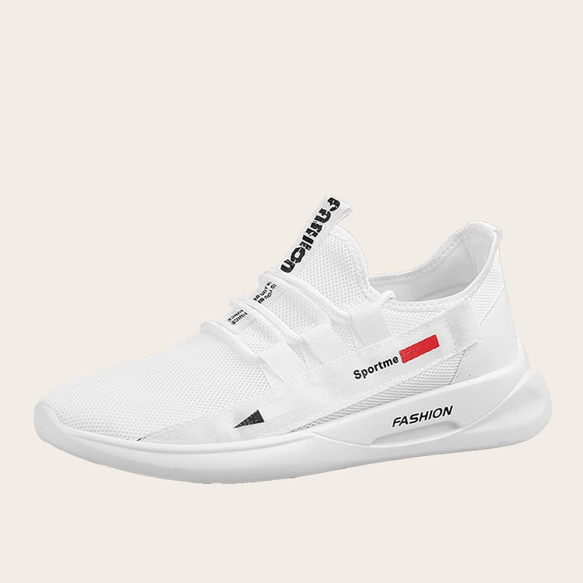 

Guys Lace-up Front Mesh Sneakers, White