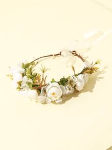 Accesorio de pelo con flor - Blanco - Ver 4