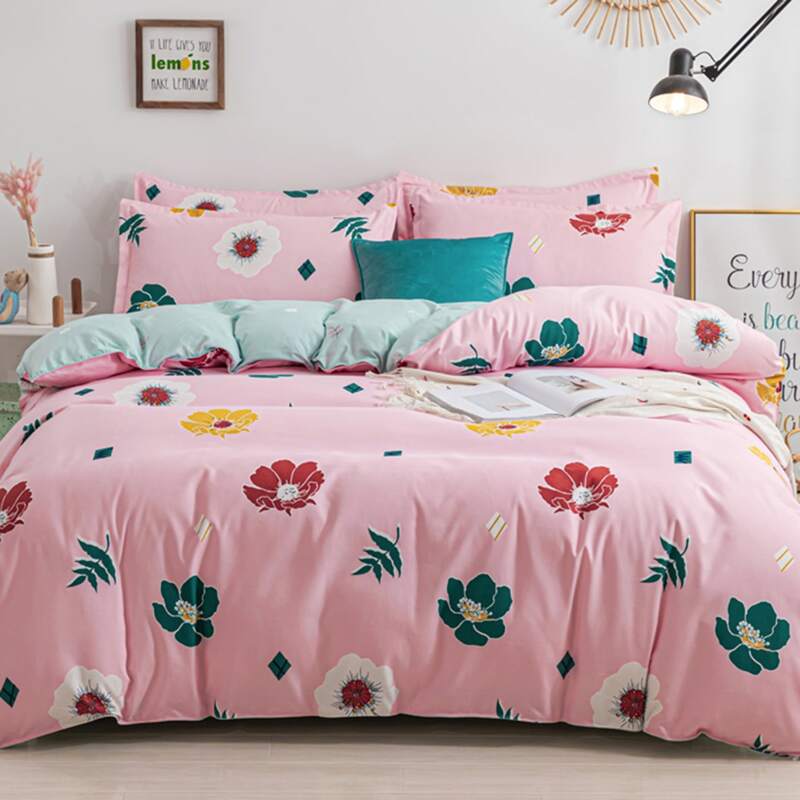 

Floral Bedding Sets Without Filler, Pink